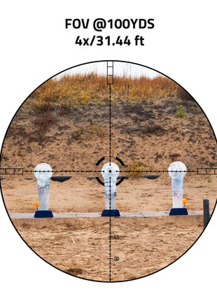 4x view - CVLIFE JackalHowl 4x30 Compact Rifle Scope