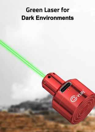 CVLIFE Rechargeable Green/Red Laser Bore Sight for dark environments