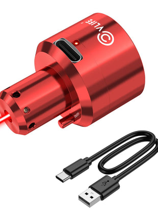 CVLIFE Rechargeable Green/Red Laser Bore Sight - Red