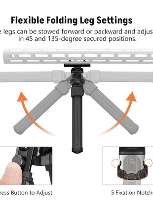 CVLIFE Tactical Bipod Compatible with Mlok Bipod
