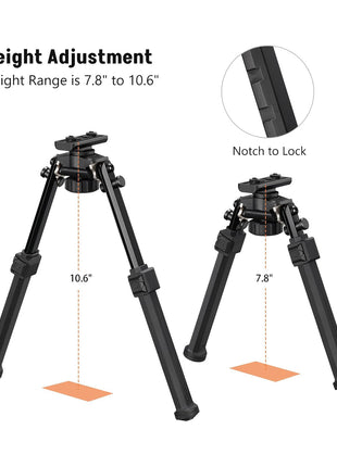 CVLIFE Tactical Bipod Compatible with Mlok Bipod