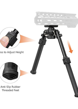 CVLIFE Tactical Bipod Compatible with Mlok Bipod