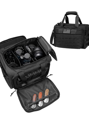 black tactical gun bag