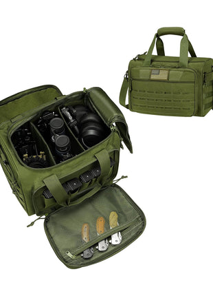 green tactical gun bag