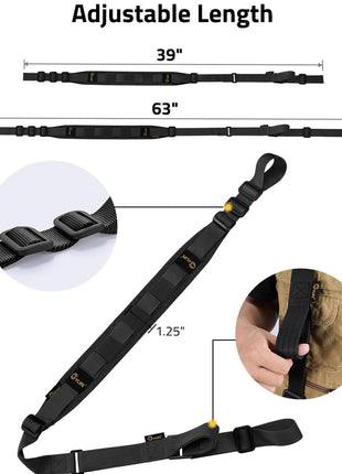 CVLIFE Two Point Sling Upgrade Wide Padded Sling with Quick Adjustment Design