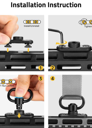 Installation Instruction of CVLIFE Two Point Sling
