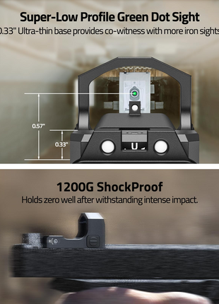CVLIFE Super-Low Profile Green Dot Sight