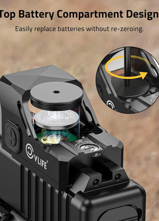 CVLIFE WolfCovert Motion Awake Pistol Red Green Dot Sight