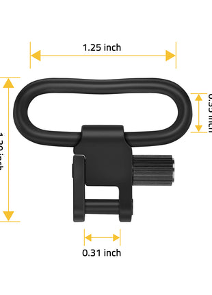 CVLIFE Enduring QD Sling Swivels Dimensions