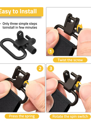 Quick Attach Sling Swivels Easy to Install 