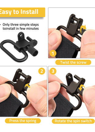 Quick Attach Sling Swivels Easy to Install