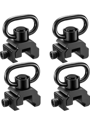 4 Pack 360° Rotation Sling Swivel Mount for Picatinny Rail