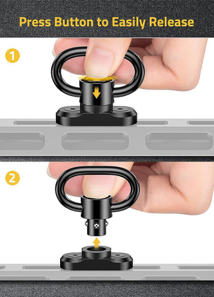 Sling Swivels with Push Button Easy Release