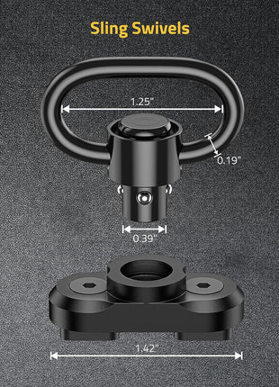Sling Swivel Mount Size Details