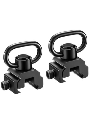 2 Pack 360° Rotation Sling Swivels for Picatinny Rail