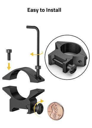 Easy to Install Scope Rings