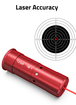 Accurate Red Laser Boresighter with Extra Batteries