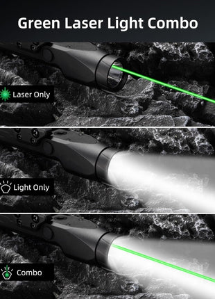 Green Laser Light Combo with 3 Lighting Modes