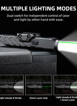 1700 Lumens Laser Light Combo with 3 Lighting Modes