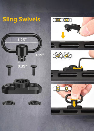 The Gun Sling with Sling Swivels for Your Rifle