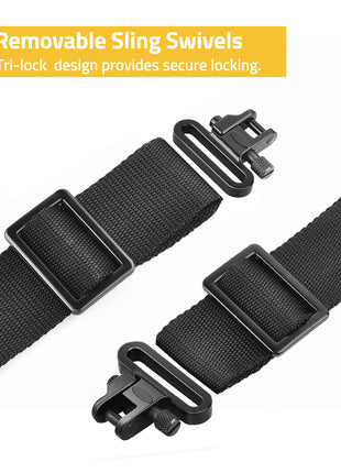 2 Point Sling Adjustable Two Point Sling with Removable Sling Swivels