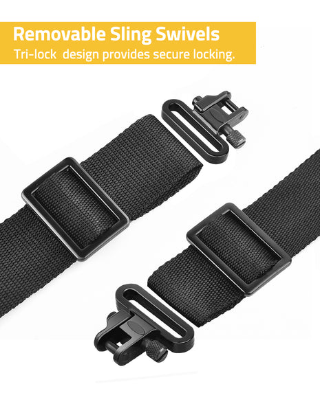 2 Point Sling Adjustable Two Point Sling with Removable Sling Swivels