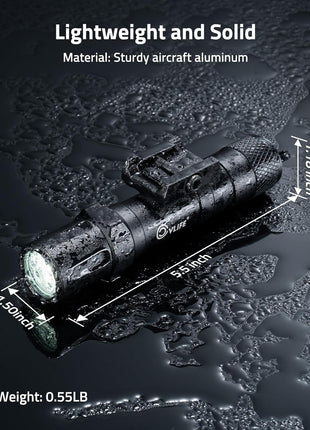 Lightweight and Solid Tactical Flashlight Support Waterproof and Versatile Lighting Options