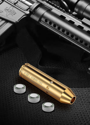 .243 308 Bore Sight Red Dot Boresighters with Three Batteries
