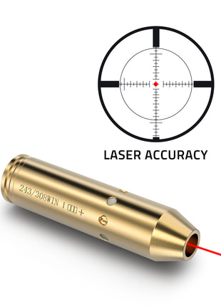 243/308 Cal Laser Accuracy Red Dot Bore Sight 