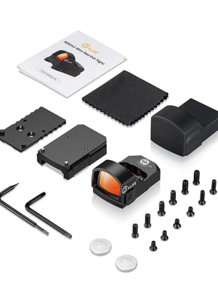 Red Dot Sight with MOS Conversation Plate and Picatinny Rail Mount