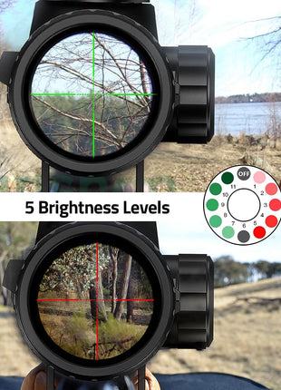 3-9x40 Rifle Scope with 5 Brightness Levels