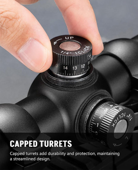Highly Precise 1/4 MOA Turrets for Rifle Scope