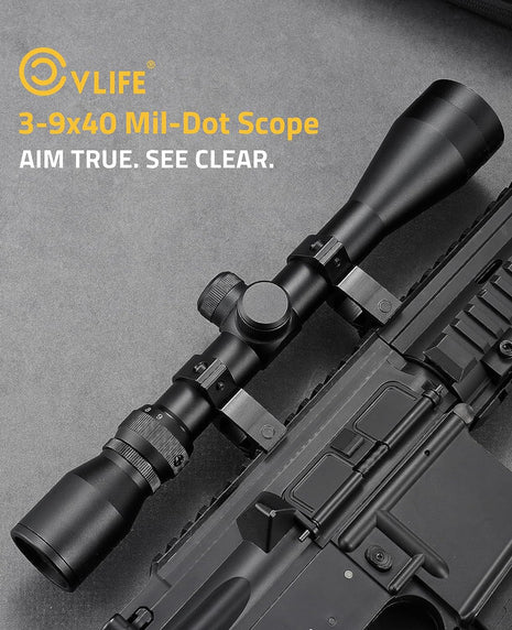 3-9x40 Mil-dot Scope for Hunting