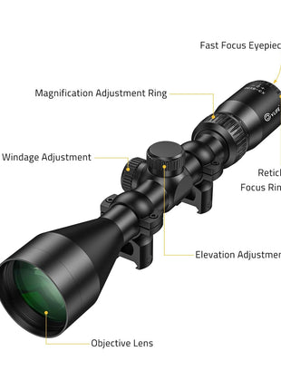 3-9x50 Riflescope with Multi-coated Onjective Lens