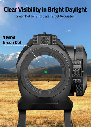 3 MOA Green Dot Sight for Target Acquisition