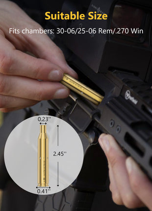 Red Laser Bore Sighter for 30-06/25-06/.270win Chamber