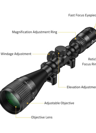 New Arrival 4-12x44 Rifle Scope Structure Details