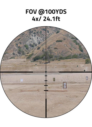 4x32 Rifle Scope for Medium to Long-Range Shooting up to 500 Yards