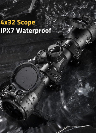 Compact Rifle Scope with IPX7 Waterproof Feature