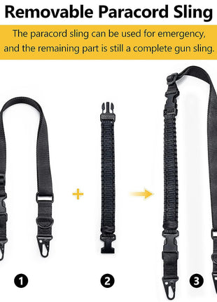 2 Point Sling with Removable Paracord Sling