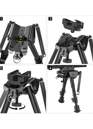 Picatinny Rail Bipod Installation Guide