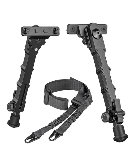 CVLIFE 7.5-9 Inches Rifle Bipod for M-Rail with 2 Point Sling