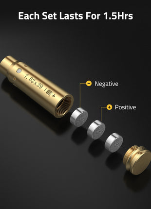 7.62x39 Laser Boresighter with Batteries