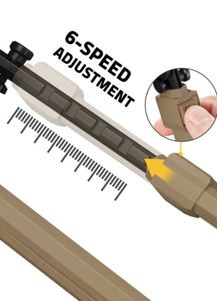 6-speed adjustment rifle bipod