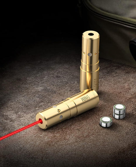 9mm Laser Bore Sight Red Laser Boresighter with 3 Batteries