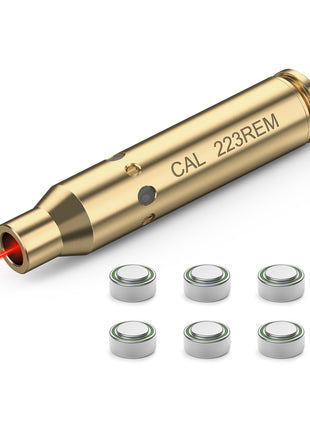 Bore Sight 223 5.56mm Laser Sight Red Dot Boresighter with Batteries