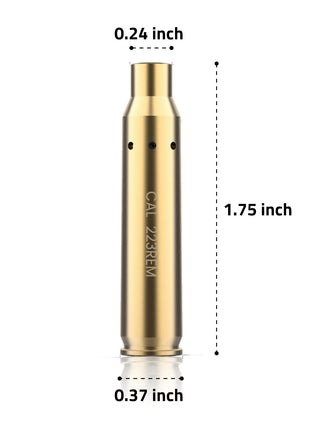 CVLIFE Boresight for Cal 223REM Red Dot Bore Sight Dimension