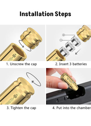 .380auto laser bore sighter installation steps