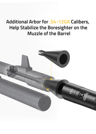 Laser Boresighter for .54-12GA Calibers