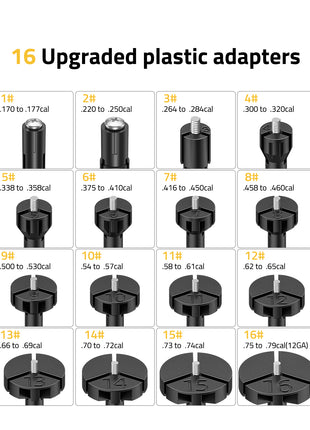 CVLIFE Bore Sight Kit with 16 Upgraded Plastic Adapters